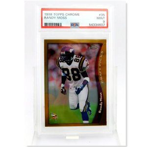 1998 Topps Chrome Randy Moss RC #35 PSA 9 MINT Rookie HOF